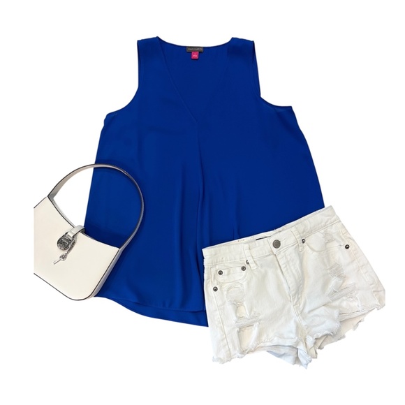 Vince Camuto Tops - Vince Camuto Sleeveless Blouse - Blue Size S
